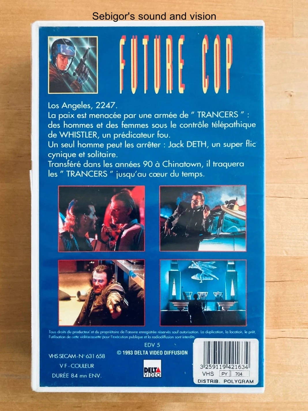 Cassette VHS Future Cop. – photo 3